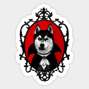 'Count Dogula' Dracula Vampire Sticker